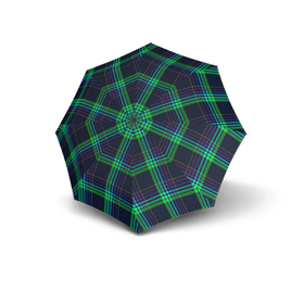 Parapluie Golf Flex AC Karo bleu/vert, 67/8, polyester