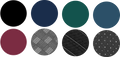 Farben des Regenschirms als Farbpunkte